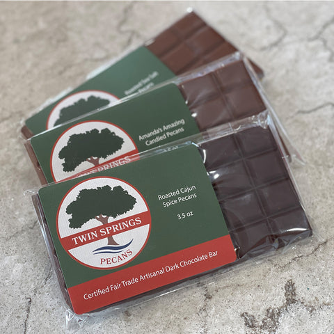 Certified Fair Trade Artisanal Pecan Chocolate Bars