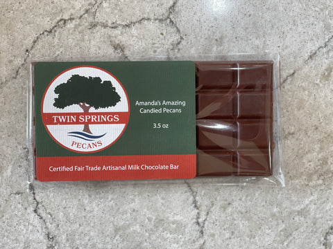 Certified Fair Trade Artisanal Pecan Chocolate Bars