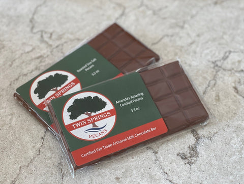 Certified Fair Trade Artisanal Pecan Chocolate Bars